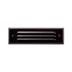 Alliance 9.5" Integrated LED Panel Louvered CAST Brass Faceplate, 25" Lead, Black | SL35-LED-BLK