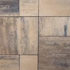 BELGARD DIMENSIONS 6 AVONDALE 3-PIECE 60MM. 120 SFT/PALLET 6" X(3", 6", 9")X2.375