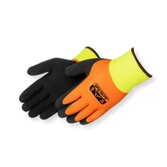 Gloves, Medium Polyester Shell Orange And Blackwater Resistant | F4783HV/M