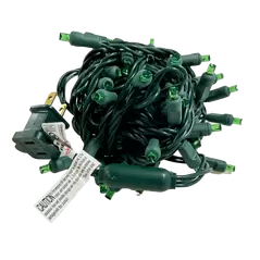LED 5MM GLISTEN GREEN 50L 6" SPACING