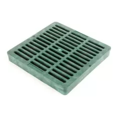 9" Tempo Square Flat Grate Green