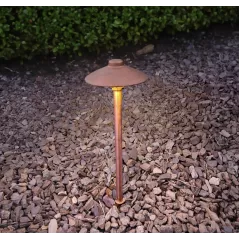 Alliance Path Light Sand Cast Bz No Lamp No Lamp, 8.5" Ground Stake, Wire L Ead (25'), Hat Dia 6", 18" Stem 22" | HSCPL1