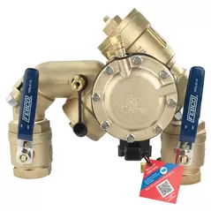 Febco Reduced Pressure Zone Backflow Preventer Assembly, 1-1/2" FNPT | F825GYA