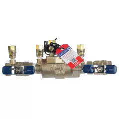 Febco LF850-QT-FZ Double Check Valve Assembly Backflow Preventer Quarter Turn Shutoff w/ Freeze Sensor Lead Free Bronze 1-1/2" | T683042