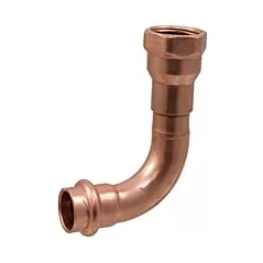 Nibco PC607-3 Copper Press Fitting 1" Press x FPT 90 Degree Elbow LD | 9082780PC