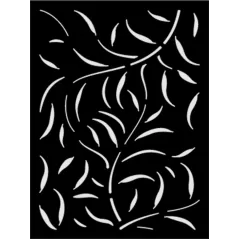 SCREEN DECO LEAFSPRAY Black 90% Block Out 36" X 48" X 5/16"