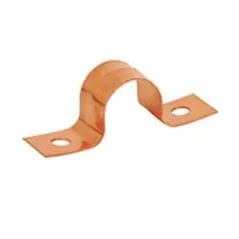 Tube Strap, 1-1/2" CTS 40 Copper-Plated Steel 501 Series 2-Hole