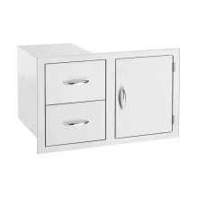 SUMMERSET 42" Stainless Steel 2-Drawer /Access Door Combo