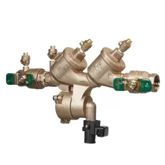 Watts LF919-QT-FS Reduced Pressure Zone Assembly Backflow Preventer Quarter Turn Shutoff w/ Flood Sensor Lead Free Bronze 1-1/2" | F065375