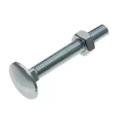 3/8" x 3" Carriage Bplt with Nut Black Coated | 10508-B