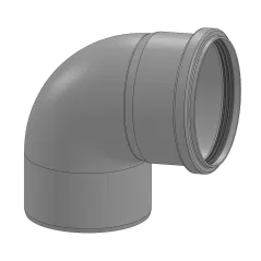 Ecco 487PEL Poly Vent 87 Elbow 4" | 190411