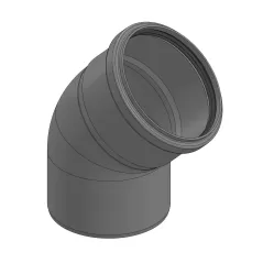 Ecco 445PEL Poly Vent 45 Elbow 4" | 190413