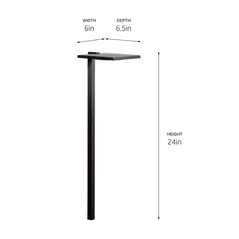 Kichler Shallow Shade Path Light 2700K | 16196BKT27