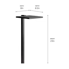 Kichler Shallow Shade Path Light 3000K | 16197BKT30