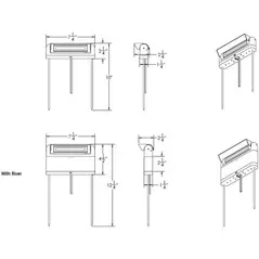 WAC Low Profile Linear Path Light 12V 3000K, Black | 6401-30BK