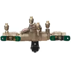 Watts Reduced Pressure Zone Backflow Preventer Assembly Quarter Turn Shutoff w/ Flood Sensor Lead Free 3/4" | LF009M3-QT-FS RPZ