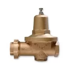 Wilkins 500XL3 Pressure Reducing Valve High Range 75-125 PSI Single Union FEM X FEM NPT Tap for Gauge Lead-Free 1" | 1-500XL3HR