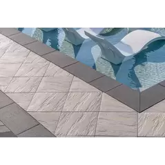 Techo-Bloc Everest HD Slate Paver, 500X500, Grayed Nickel | 008949
