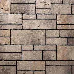 BELGARD TANDEM WALL CAP SHELBY BLEND 1 LAYER 4 EA/ 1 PALLET 32 EA- 8 LAYERS -- SHELBY BLEND 3 1/4" X 15" x 24"