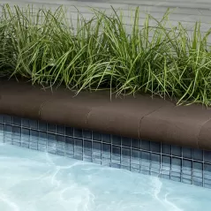 Techo Bullnose Cap Chocolate Brown 180 Ea/Pallet 45 Ea/Layer 4 Layers/Pallet 6" X 12" | 005643