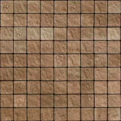 Techo-Bloc Squadra Paver, 3-1/4" x 3-1/4" x 2-3/8", Chestnut Brown | 005662