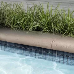 Techo-Bloc Bali Travertina Raw Coping, 16" x 12" x 2-3/4", Ivory | 006197