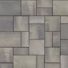 Techo-Bloc Eva Smooth Paver, Shale Grey, 3-Piece | 006910