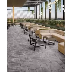 Techo-Bloc Everest HD Slate Paver, 500X500, Shale Gray | 008955