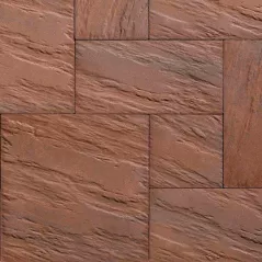 Techo-Bloc Everest HD Slate Paver, 500X500, Merlot | 008958