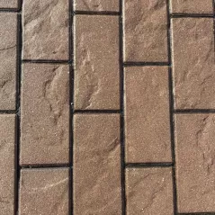 Unilock Treo Premier Small Rectangle Brown New Sizing- 1 Layer 11.89 sf/1 Pallet 118.90 sf- 10  Layers - Brown 9" X 4 1/2" | 0285R01610251-0