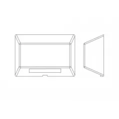 WAC Landscape Deck Rect Brass | 3031-27BBR