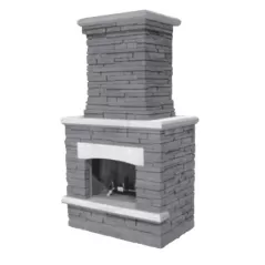 Belgard Bord Eaux Fireplace Base/Top Pew Pewter/Midnight | 13070012