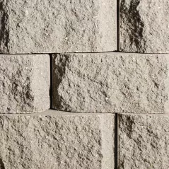 Belgard Anchor Diamond Pro Bev Face, Gray, 4 sq. ft. / layer, 32 sq. ft. / pallet