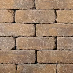 BELGARD WESTON STONE 3 PC TOSCANA 4" HIGH - 42 SF/PAL - 6 SF/LAYER (4" X 8", 12", 16") 4"