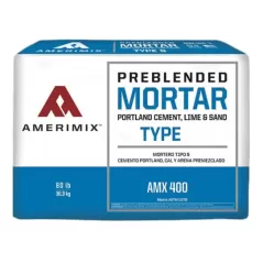 Amerimix Type S Portland Lime Mortar Mix, AMX 400, 80 lb | 62302185