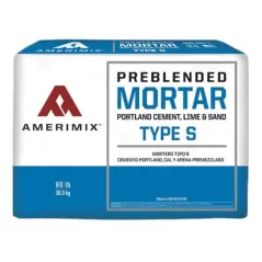 Amerimix Type S Portland Lime Mortar Mix, AMX 400, 80 lb | 65300398