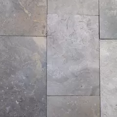 FRENCH LIMESTONE - GREY CAPPUCCINO BRUSHED TOP, 12"/16"/20" X RANDOM LENGTHS X 1/2" THICK