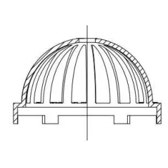 8" Light Duty Dome Grate Assembly | 0899CGD