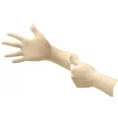 Micro-Touch Premium Medical Examination Gloves, Large Nitrile Cream | 9205PFL