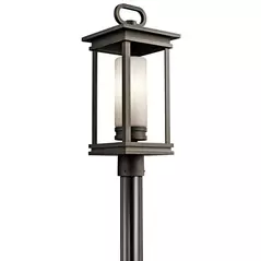 Kichler South Hope 1 Light Outdoor Post, Bronze | 49478RZ