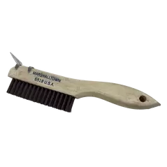 Wire Brush, 1-1/8" Wire Carbon Steel Bristle