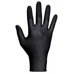 Raven Disposable Gloves, Large Nitrile Black | 66518