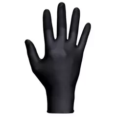 Raven Disposable Gloves, X-Large Nitrile Black | 66519