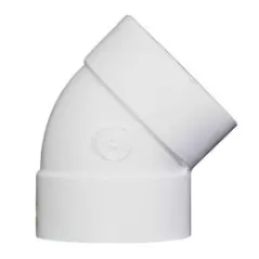 45 Degrees Elbow, 4" Hub x Hub PVC | 4P03_alt