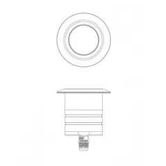 WAC Well Light LED ROUnd W/Louver | 2022-30BS
