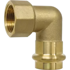 90 Degree Transition Elbow 3/4", Lead Free Brass, PRESS x MIP | H-86243W
