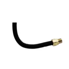 Corrugated Tubing, (OD) 0.98" 100' Stainless Steel Black Gas | 20C.WF100