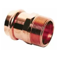 Adapter, 1" x 1" Press x MPT Copper | PCMA0100