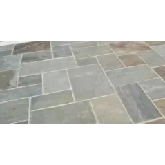 BLUESTONE FULL COLOR PAVING, NATURAL CLEFT TOP AND SAWN ALL 4 SIDES NOMINAL 18" X 24" X 1"