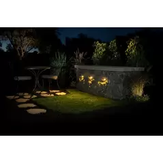 MO LED Landscape Wall Light, Round, Sdnabrn | MOZDCRDSB